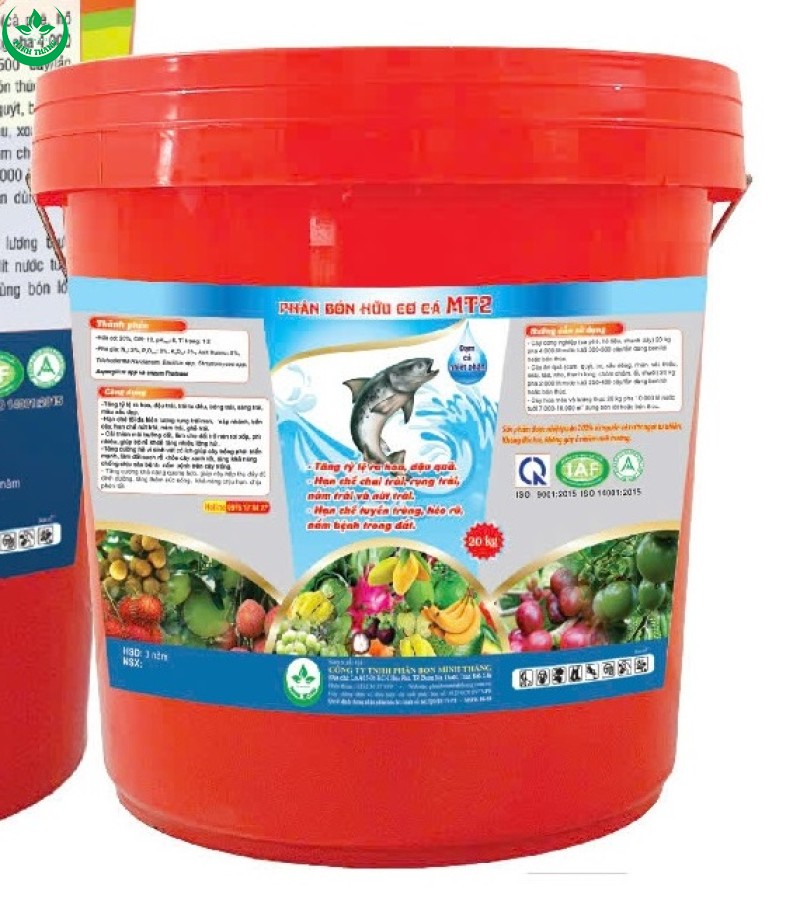 PHÂN BÓN HỮU CƠ CÁ MT2 (8KG)